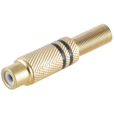 Shiverpeaks BASIC-S Cinchkupplung, Metall, vergoldet schwarz für Kabel bis 6 mm Durchmesser, zum selber löten (Cinch Kabel), Audiokabel Shiverpeaks BASIC-S Cinchkupplung, Metall, vergoldet schwarz für Kabel bis 6 mm Durchmesser, zum selber löten (Cinch Kabel), Audiokabel
