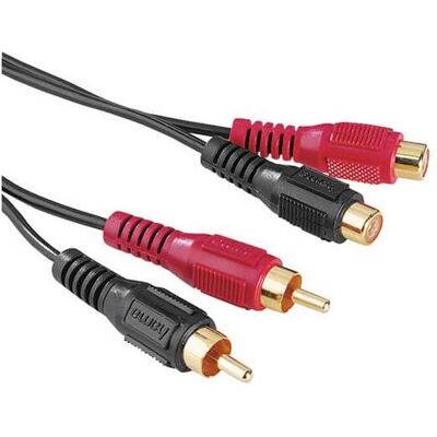 Hama Stereo-Cinch Verlängerungskabel (2 m, Cinch Kabel), Audiokabel Hama Stereo-Cinch Verlängerungskabel (2 m, Cinch Kabel), Audiokabel