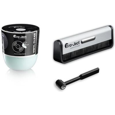 Pro-Ject Cleaning Set Advanced (Plattenspieler Reinigung), Plattenspieler Zubehör, Schwarz, Grau Pro-Ject Cleaning Set Advanced (Plattenspieler Reinigung), Plattenspieler Zubehör, Schwarz, Grau