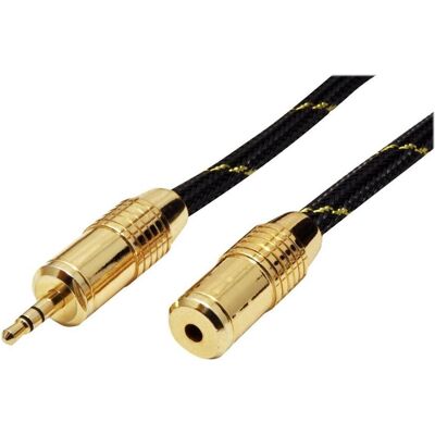 Roline GOLD Stereo-Klinke Verlängerungskabel (5 m, AUX Kabel), Audiokabel Roline GOLD Stereo-Klinke Verlängerungskabel (5 m, AUX Kabel), Audiokabel