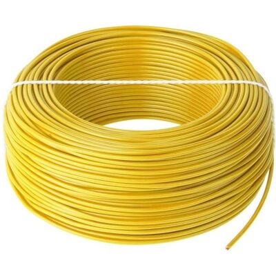 Elektro-Plast LgY 1x0,75 H05V-K gelber Draht (0.15 m, 0.75 mm²), Lautsprecherkabel, Gelb Elektro-Plast LgY 1x0,75 H05V-K gelber Draht (0.15 m, 0.75 mm²), Lautsprecherkabel, Gelb