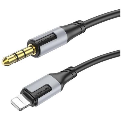 Borofone Lightning to 3.5mm Audio Kable BL19 Creator, 1m, Black (1 m), Audiokabel Borofone Lightning to 3.5mm Audio Kable BL19 Creator, 1m, Black (1 m), Audiokabel