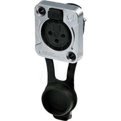 Rean RRX3F-Z-000-1 XLR-Steckverbinder Buchse, Einbau Polzahl (num): 3 1 St., Audio Stecker, Silber Rean RRX3F-Z-000-1 XLR-Steckverbinder Buchse, Einbau Polzahl (num): 3 1 St., Audio Stecker, Silber