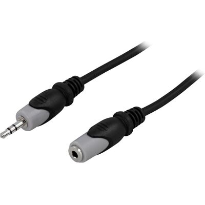 Deltaco MM-161 Audio-Kabel 3 m 3.5mm Schwarz (3 m, AUX Kabel), Audiokabel Deltaco MM-161 Audio-Kabel 3 m 3.5mm Schwarz (3 m, AUX Kabel), Audiokabel