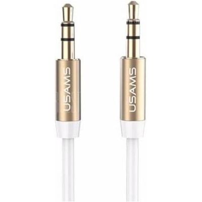 Usams Adapter audio jack 3,5m 3,5m 1m bialywhite YP102 YP01 (Klinkenadapter), Audio Adapter, Weiss Usams Adapter audio jack 3,5m 3,5m 1m bialywhite YP102 YP01 (Klinkenadapter), Audio Adapter, Weiss