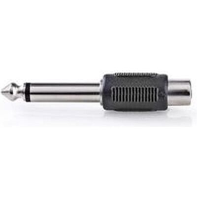 Nedis Audio Mono Mac ho Adapter 6.35 mm - RCA Hembr, Audio Adapter, Schwarz Nedis Audio Mono Mac ho Adapter 6.35 mm - RCA Hembr, Audio Adapter, Schwarz