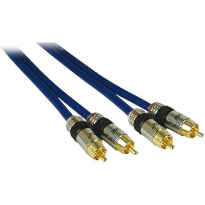 Kindermann Audio-Kabel Cinch 10m 5763000110 Pro Stereo Stecker/Stecker (10 m, Cinch Kabel), Audiokabel Kindermann Audio-Kabel Cinch 10m 5763000110 Pro Stereo Stecker/Stecker (10 m, Cinch Kabel), Audiokabel