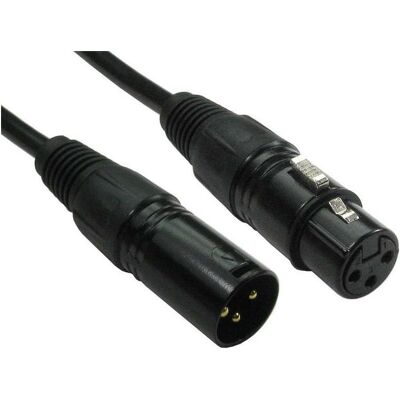 RS PRO XLR-Kabel Stecker Buchse 15m Schwarz (15 m, XLR Kabel), Audiokabel RS PRO XLR-Kabel Stecker Buchse 15m Schwarz (15 m, XLR Kabel), Audiokabel