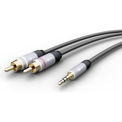 Goobay 3.5mm Klinke – Cinch (5 m, AUX Kabel, Cinch Kabel), Audiokabel Goobay 3.5mm Klinke – Cinch (5 m, AUX Kabel, Cinch Kabel), Audiokabel