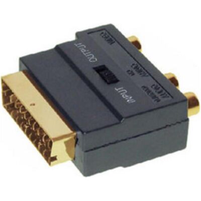 Shiverpeaks S/CONN maximum connectivity Adapter Video/ Audio-Scart-Adapter mit 3 Cinchkupplungen auf 4-pol MINI, Audio Adapter Shiverpeaks S/CONN maximum connectivity Adapter Video/ Audio-Scart-Adapter mit 3 Cinchkupplungen auf 4-pol MINI, Audio Adapter