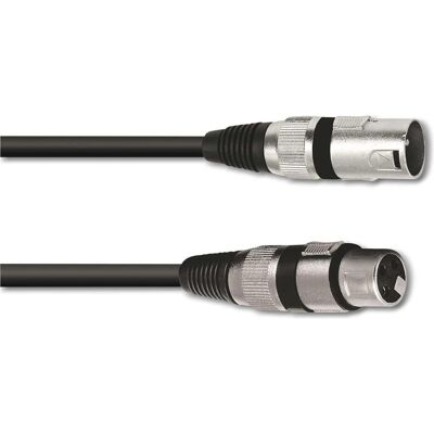 Omnitronic XLR Kabel 3pol 1m sw (1 m, XLR Kabel), Audiokabel Omnitronic XLR Kabel 3pol 1m sw (1 m, XLR Kabel), Audiokabel