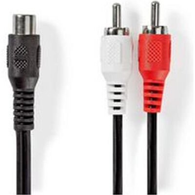 Nedis Subwoofer-Kabel 2 x Cinch-Stecker - Cinch-Buchse 0,2 m (0.20 m, Cinch Kabel), Audiokabel Nedis Subwoofer-Kabel 2 x Cinch-Stecker - Cinch-Buchse 0,2 m (0.20 m, Cinch Kabel), Audiokabel