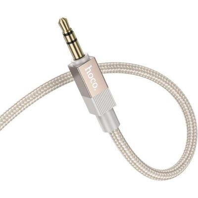 Hoco Cable Cable AUX Jack 3,5 mm (male) to Jack 3,5 mm (male) 1 m UPA32 gold (1 m, AUX Kabel), Audiokabel Hoco Cable Cable AUX Jack 3,5 mm (male) to Jack 3,5 mm (male) 1 m UPA32 gold (1 m, AUX Kabel), Audiokabel
