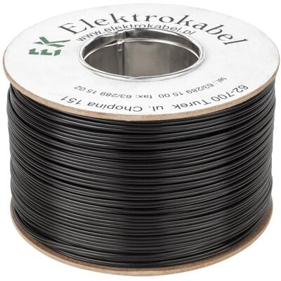 Elektro-Plast SMYp-Lautsprecherkabel 2 x 0,75 mm, schwarz, 100 m (100 m, 0.75 mm²), Lautsprecherkabel, Schwarz Elektro-Plast SMYp-Lautsprecherkabel 2 x 0,75 mm, schwarz, 100 m (100 m, 0.75 mm²), Lautsprecherkabel, Schwarz