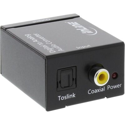 InLine 65002 - Digital-zu-Analog-Audiokonverter, Schwarz InLine 65002 - Digital-zu-Analog-Audiokonverter, Schwarz