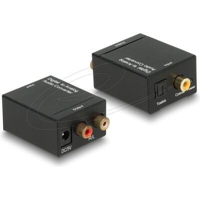 Delock Audio-Digital-Analog-Wandler (Digital -> Analog), Audio Adapter, Schwarz Delock Audio-Digital-Analog-Wandler (Digital -> Analog), Audio Adapter, Schwarz