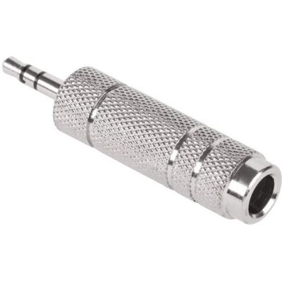 NoName Adapter AV Jack 3.5mm - Jack 6.3mm srebrny (ZLA0322) (Klinkenadapter), Audio Adapter, Silber NoName Adapter AV Jack 3.5mm - Jack 6.3mm srebrny (ZLA0322) (Klinkenadapter), Audio Adapter, Silber