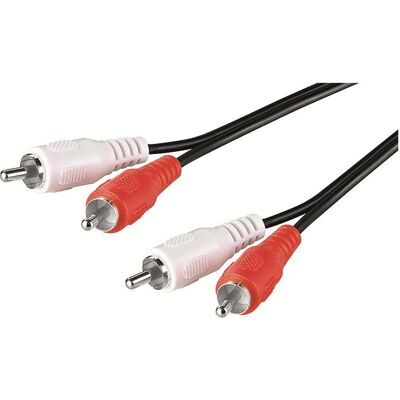 Ewent Audiokabel, 2 x Cinch-Stecker – 2 x Cinch-Stecker, 2,0 m (2 m, Cinch Kabel), Audiokabel Ewent Audiokabel, 2 x Cinch-Stecker – 2 x Cinch-Stecker, 2,0 m (2 m, Cinch Kabel), Audiokabel