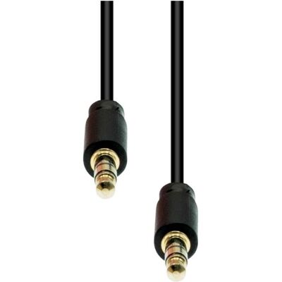 ProXtend M3S-02 3-poliger Slim Audiokabel - Schwarz 2M ProXtend M3S-02 3-poliger Slim Audiokabel - Schwarz 2M