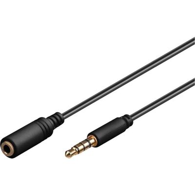 Goobay 3.5 mm Klinke – 3.5 mm Buchse (5 m, AUX Kabel), Audiokabel Goobay 3.5 mm Klinke – 3.5 mm Buchse (5 m, AUX Kabel), Audiokabel