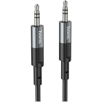 Hoco 3.5mm to 3.5mm Audio Kabel UPA23, 1m, Grau (1 m, AUX Kabel), Audiokabel Hoco 3.5mm to 3.5mm Audio Kabel UPA23, 1m, Grau (1 m, AUX Kabel), Audiokabel