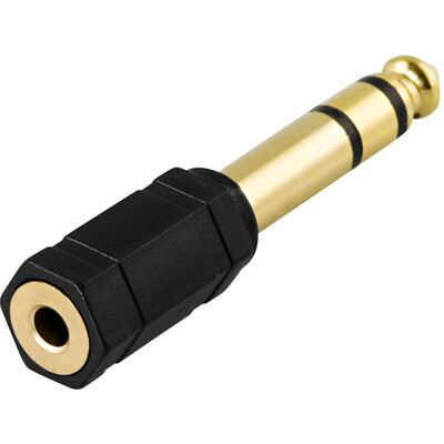 Deltaco 180001 (Klinkenadapter), Audio Adapter, Schwarz Deltaco 180001 (Klinkenadapter), Audio Adapter, Schwarz