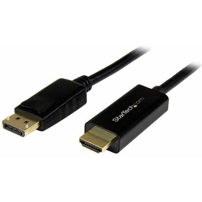 StarTech 5M DP TO HDMI CABLE - 4K (5 m), Videokabel, Schwarz StarTech 5M DP TO HDMI CABLE - 4K (5 m), Videokabel, Schwarz