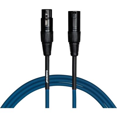 Cascha Standard-Mikrofonkabel – XLR auf XLR – 2 m – Blau (2 m, XLR Kabel), Audiokabel Cascha Standard-Mikrofonkabel – XLR auf XLR – 2 m – Blau (2 m, XLR Kabel), Audiokabel