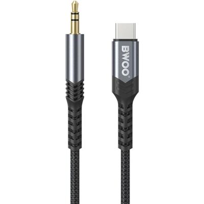 Bwoo Audiokabel BO-AUX066 aux 3,5mm-USB-C (1.20 m, AUX Kabel), Audiokabel Bwoo Audiokabel BO-AUX066 aux 3,5mm-USB-C (1.20 m, AUX Kabel), Audiokabel