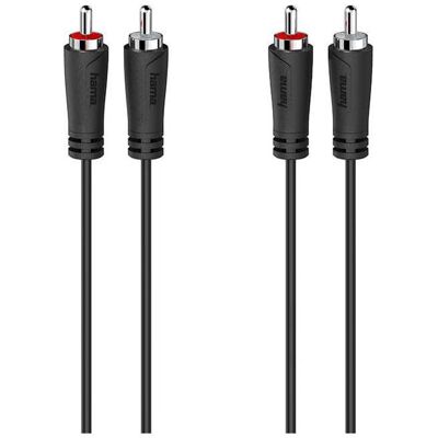 Hama Kabel Audio 2 Cinch-Stecker – 2 Cinch-Stecker 0,5 m (0.50 m, Cinch Kabel), Audiokabel Hama Kabel Audio 2 Cinch-Stecker – 2 Cinch-Stecker 0,5 m (0.50 m, Cinch Kabel), Audiokabel
