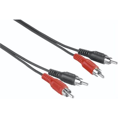 Hama Audio-Kabel, 2 Cinch-Stecker - 2 Cinch-Stecker, 5 m (5 m, Cinch Kabel), Audiokabel Hama Audio-Kabel, 2 Cinch-Stecker - 2 Cinch-Stecker, 5 m (5 m, Cinch Kabel), Audiokabel