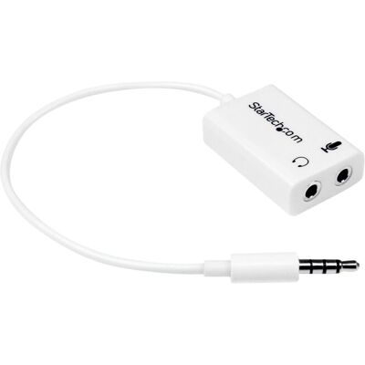 StarTech 3.5mm zu (Splitter), Audio Adapter, Weiss StarTech 3.5mm zu (Splitter), Audio Adapter, Weiss