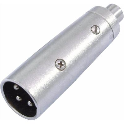 Omnitronic XLR auf RCA Adapter - Silber - Audiotechnik Omnitronic XLR auf RCA Adapter - Silber - Audiotechnik