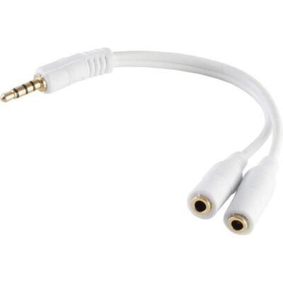 Shiverpeaks BASIC-S--Adapter, 4-pol. 3,5mm Stecker auf 2 x 4-pol. 3,5mm Buchse, vergoldete Kontakte, Stecker (0.20 m, AUX Kabel), Audiokabel Shiverpeaks BASIC-S--Adapter, 4-pol. 3,5mm Stecker auf 2 x 4-pol. 3,5mm Buchse, vergoldete Kontakte, Stecker (0.20 m, AUX Kabel), Audiokabel