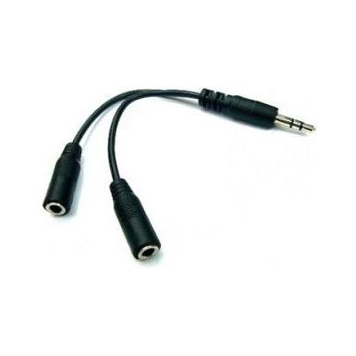 Logo Audio Verteiler, Jack-Stecker (3.5mm) - 2x Jack-Buchse (3.5mm), 0.2 m, Stereo, schwarz, Kabel (0.20 m), Audiokabel Logo Audio Verteiler, Jack-Stecker (3.5mm) - 2x Jack-Buchse (3.5mm), 0.2 m, Stereo, schwarz, Kabel (0.20 m), Audiokabel