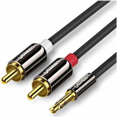 Ugreen 2in1 (5 m, AUX Kabel, Cinch Kabel), Audiokabel Ugreen 2in1 (5 m, AUX Kabel, Cinch Kabel), Audiokabel
