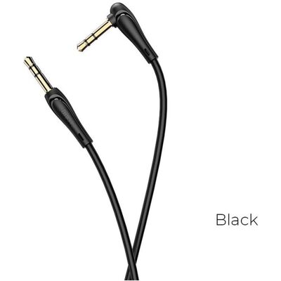 Hoco Cable cable AUX Jack 3,5 mm to Jack 3,5 mm UPA14 1 m black (1 m, AUX Kabel), Audiokabel Hoco Cable cable AUX Jack 3,5 mm to Jack 3,5 mm UPA14 1 m black (1 m, AUX Kabel), Audiokabel