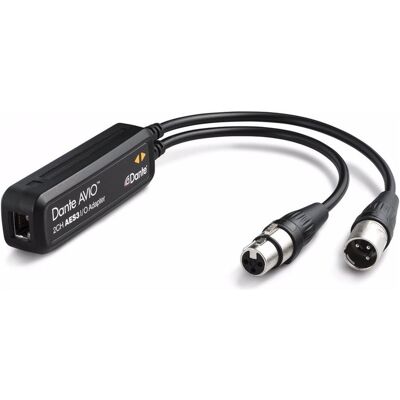 Audinate Dante Avio AES3/EBU, Input/Output Adapter (Audio Converter), Audio Zubehör, Schwarz Audinate Dante Avio AES3/EBU, Input/Output Adapter (Audio Converter), Audio Zubehör, Schwarz
