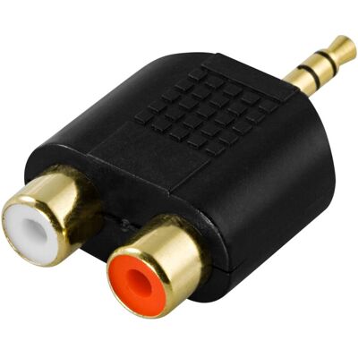 Deltaco lyd adapter, Audio Adapter, Schwarz Deltaco lyd adapter, Audio Adapter, Schwarz