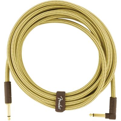 Fender Kabel Deluxe 4,5m tweed angled (4.50 m), Audiokabel Fender Kabel Deluxe 4,5m tweed angled (4.50 m), Audiokabel