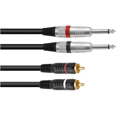Omnitronic 2in1 (1.50 m, 6.3mm Klinkenkabel, Cinch Kabel), Audiokabel Omnitronic 2in1 (1.50 m, 6.3mm Klinkenkabel, Cinch Kabel), Audiokabel
