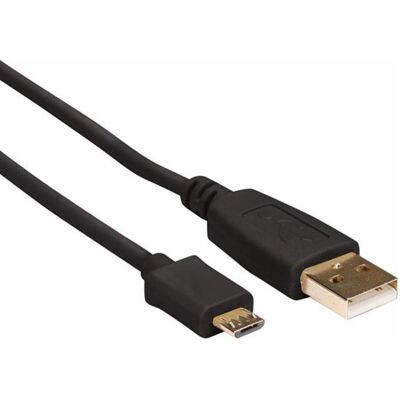 HQ Power USB 2.0 A Micro USB Kabel - Schwarz HQ Power USB 2.0 A Micro USB Kabel - Schwarz