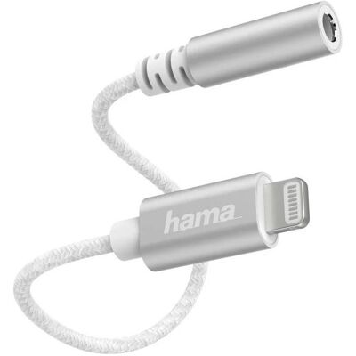 Hama Lightning – 3,5-mm-Klinke (Klinkenadapter), Audio Adapter, Weiss Hama Lightning – 3,5-mm-Klinke (Klinkenadapter), Audio Adapter, Weiss
