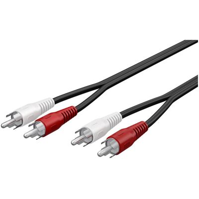 Goobay Stereo Verbindungskabel 2x Cinch (20 m), Audiokabel Goobay Stereo Verbindungskabel 2x Cinch (20 m), Audiokabel