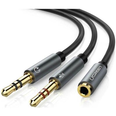 Ugreen Mikrofon und Kopfhörer Y Splitter 3.5 mm Klinke (0.20 m, AUX Kabel), Audiokabel Ugreen Mikrofon und Kopfhörer Y Splitter 3.5 mm Klinke (0.20 m, AUX Kabel), Audiokabel