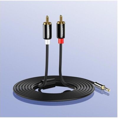 Ugreen 2x RCA – 3.5mm Klinke (2 m, AUX Kabel, Cinch Kabel), Audiokabel Ugreen 2x RCA – 3.5mm Klinke (2 m, AUX Kabel, Cinch Kabel), Audiokabel