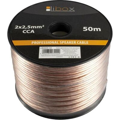 Libox Lautsprecherkabel 50 m Transparent - Lautsprecherkabel Libox Lautsprecherkabel 50 m Transparent - Lautsprecherkabel