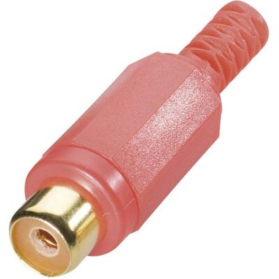 BKL Electronic Cinch-Kupplung, Audio Stecker, Rot BKL Electronic Cinch-Kupplung, Audio Stecker, Rot