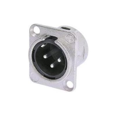 Neutrik - Xlr-Einbaubuchse, 3-Poliger Chassisstecker, Silber Beschichtet, Vernickelt, D-Grösse, Audio Stecker, Silber Neutrik - Xlr-Einbaubuchse, 3-Poliger Chassisstecker, Silber Beschichtet, Vernickelt, D-Grösse, Audio Stecker, Silber