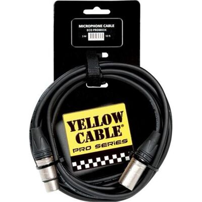 Yellow Cable PROM03X - Neutrik XLR/XLR 3m. (3 m, XLR Kabel), Audiokabel Yellow Cable PROM03X - Neutrik XLR/XLR 3m. (3 m, XLR Kabel), Audiokabel